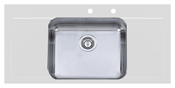Кухонная мойка Imenza Adventure 1B 2D белая