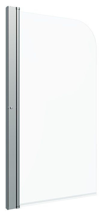 Шторка для ванны Triton Соло 75х140 см, распашная, стекло, профиль хром