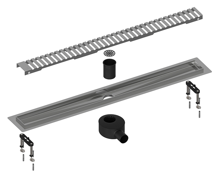 Лоток душевой TIMO Drain System 900 DS230109/00 хром