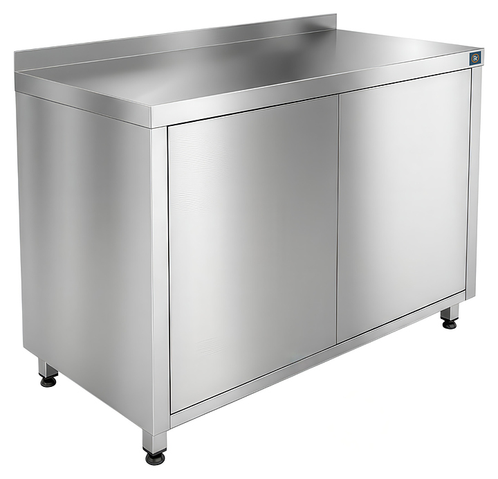 Стол-тумба РЕКОМ ТРБ-80/60/85 закрытый (распашные двери) с бортом