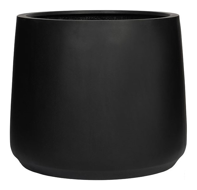 Кашпо Pottery Pots Patt (55,5х46,5 см) черное матовое