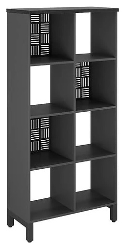 Стеллажная система КОБОР SQ-4X2 black/wood