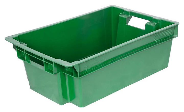 Ящик для мяса ТАРА.РУ 206 МСК 600х400х200 мм зеленый