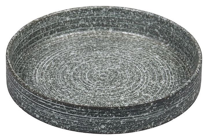 Тарелка с бортом P.L. Proff Cuisine Stone Untouched Taiga Dark 81221888 250х250 мм