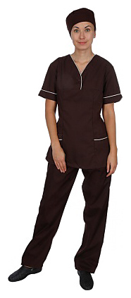 Блузон женский Клен 00011, р.52 коричневый, без пуговиц