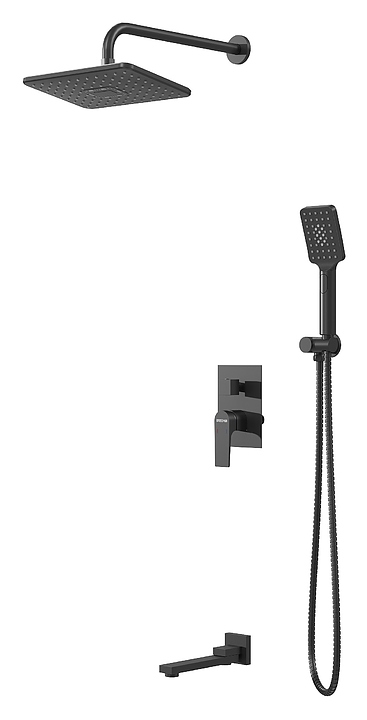 Душевая система встраиваемая Grossman Classic 501.K35.04.210 черный матовый