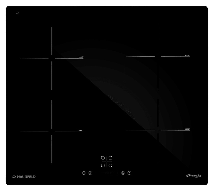 Варочная панель индукционная Maunfeld AVI6046SBK черная