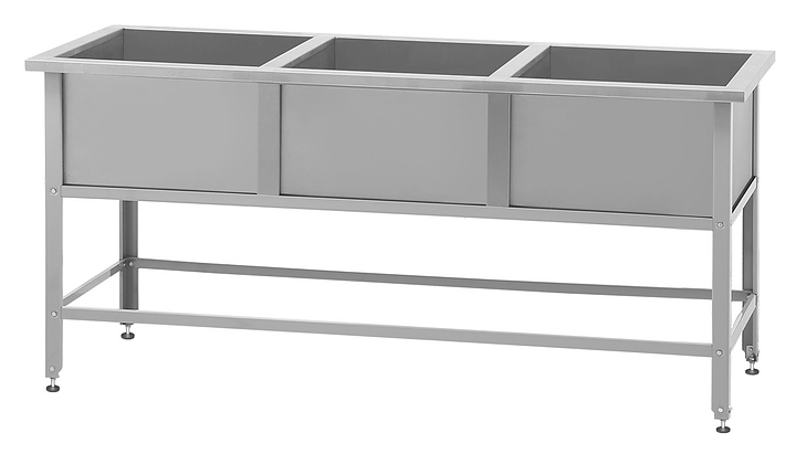 Ванна моечная Mecon Norma Inox ВМСн-630/3 ножка угловая