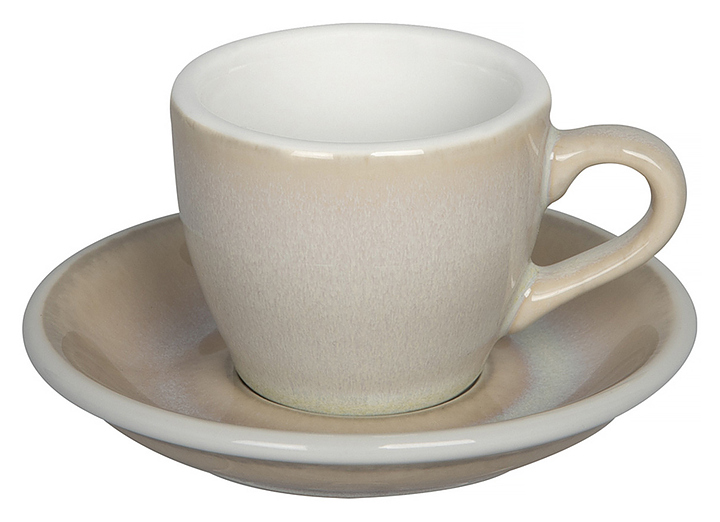 Кофейная пара Loveramics Egg Espresso Cup 80-133BIV/154BIV 80 мл, бежевый (ivory)