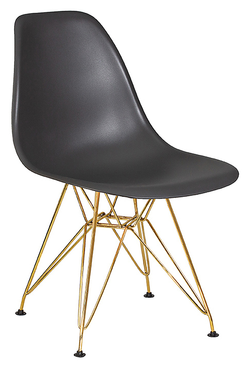 Стул обеденный DOBRIN 638APP-LMZL DSR (темно-серый, золотой)