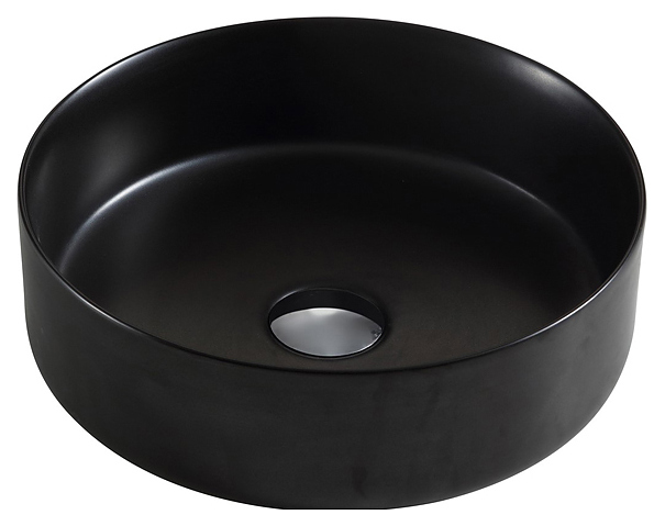 Раковина накладная Azario AZ3134MB 35,5х35,5х12 см, фаянс