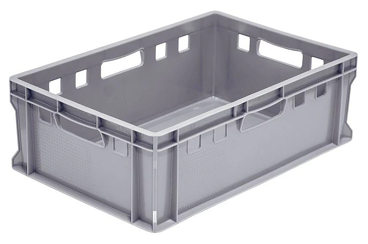 Ящик для мяса ТАРА.РУ 207-P ВС 600х400х200 мм серый