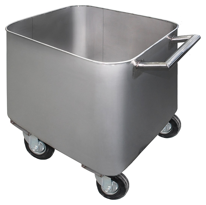 Тележка-чан для перевозки фарша Finist ТЧ 720х775х600 мм с ручкой