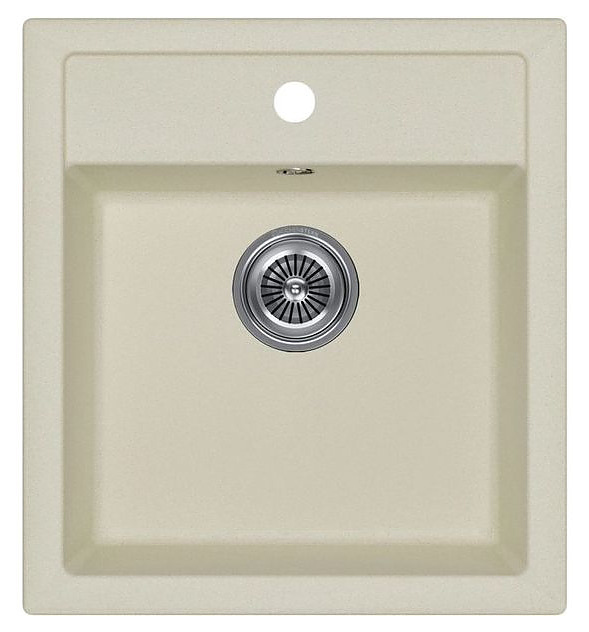 Кухонная мойка KUCHENSTERN 104JS10 UNDER 45 Ku-Granit 465х505х210 мм жасмин