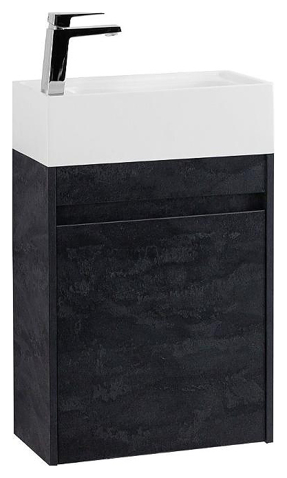 Тумба под раковину Art&Max Family-M-400-1D-SO-HC 40 см, угольный камень