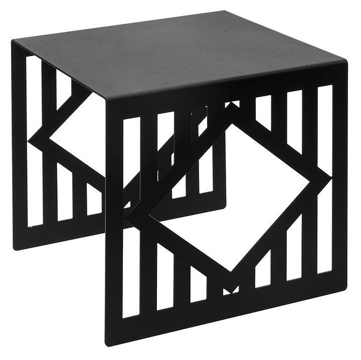 Подставка фуршетная Luxstahl Квадрат 170х170х170 мм черная