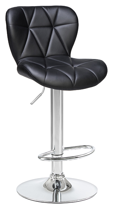 Стул барный DOBRIN 5022-LM BARNY (черный, хромированная сталь)