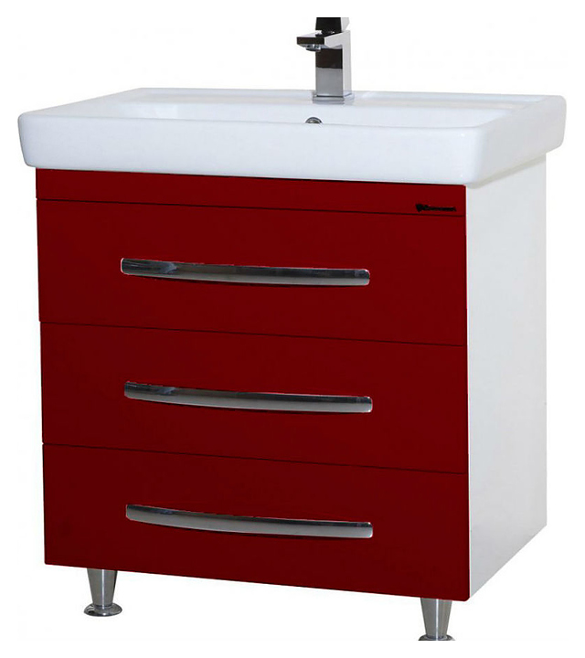 Тумба Bellezza Рокко 80 напольная, под раковину Dreja Q 80, красная