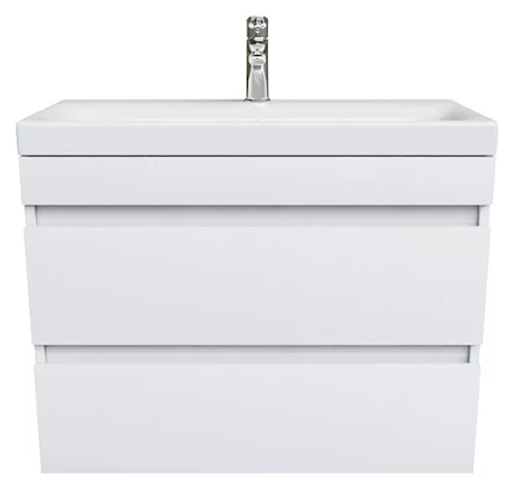 Тумба подвесная с раковиной IDDIS Zodiac ZOD8CB0i95K 80 см, белая