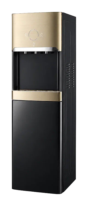 Кулер для воды Greendex TRIO YLR-LW-2-7 GOLD, черно-золотой