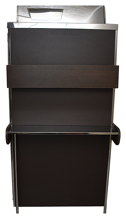 Кегератор Berk 8 Эконом торговый зал с двустворчатым дверным проемом с ламинированными рамами цвета венге