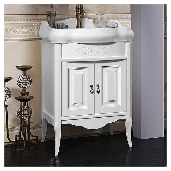 Тумба напольная под раковину OPADIRIS Лоренцо 60 Z0000011068, белый матовый