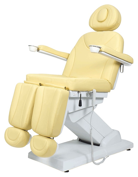Кресло педикюрное Мэдисон&Co МД-848-3А, 3 мотора песочно-желтое