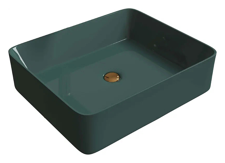 Раковина Grossman GR-3016OLM 48х37 см, светло-зеленая матовая
