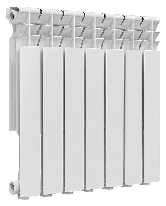 Радиатор Ogint Delta Plus 500 7 секц Qну=938Вт RAL 9016