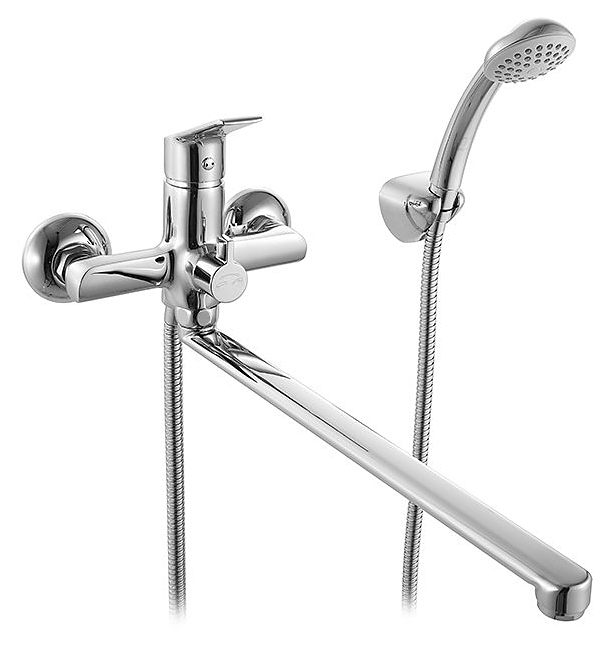 Смеситель для ванны и душа настенный Milardo Nelson NELSBLCM10