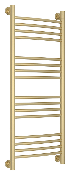 Полотенцесушитель водяной Сунержа Богема+ 100x40 см с выгнутой перемычкой, матовая шампань