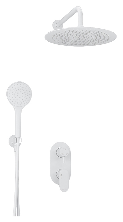 Комплект душевой встраиваемый Wasserkraft A85155 белый soft-touch