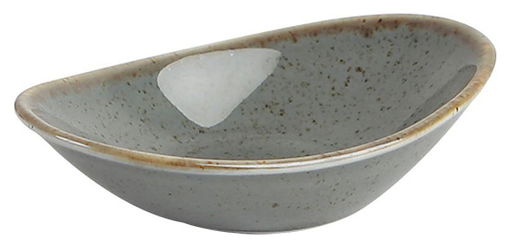 Соусник овальный Porland Seasons 808110 70x110 мм темно-серый