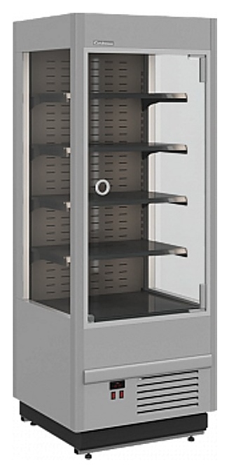 Горка холодильная Carboma FC20-07 VM 0,6-1 Light 9006-9005 (фронт X0, распашные двери)