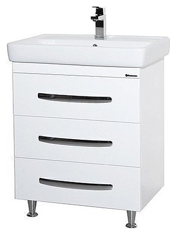 Тумба Bellezza Рокко 70 напольная, под раковину Dreja Q 70, белая
