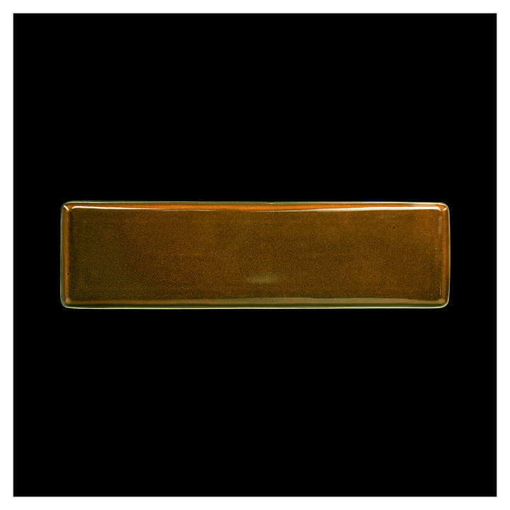 Блюдо сервировочное Corone Cocorita XSY2283 38х10х1,6 см (фарфор) прямоугольное оранжевое