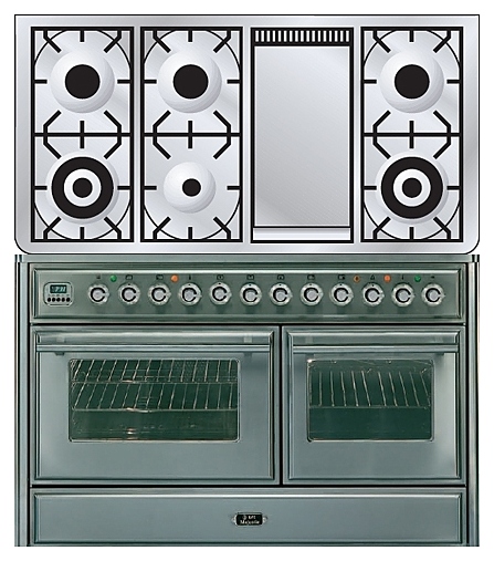 Газовая плита с духовым шкафом ILVE MTS-120FD-VG