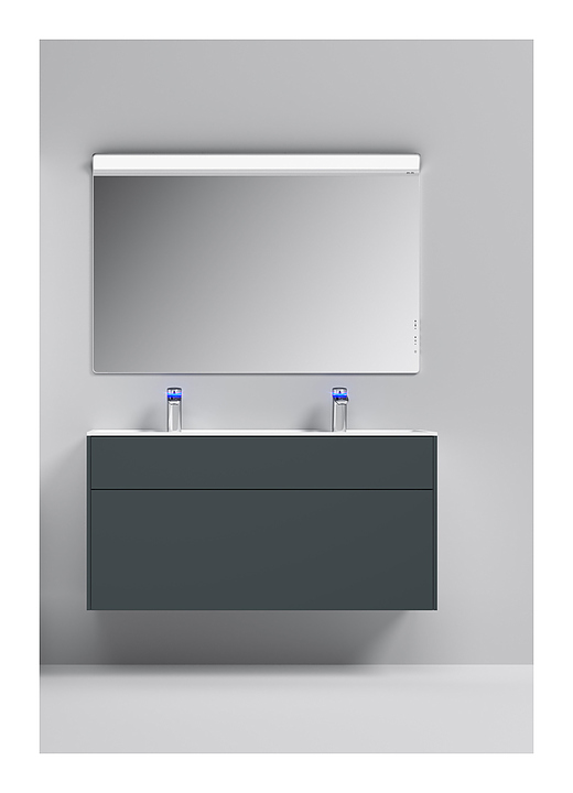 Гарнитур AM.PM Inspire 2.0 20925 120 см, 3 предмета, графит матовый