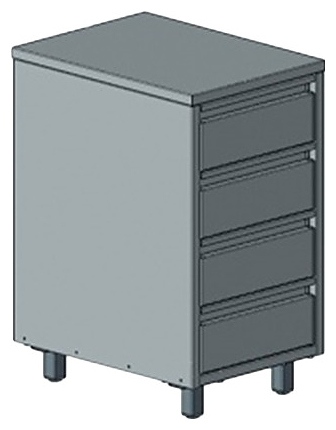 Тумба для открытых столов Rada СТ-4Я-4/6Н