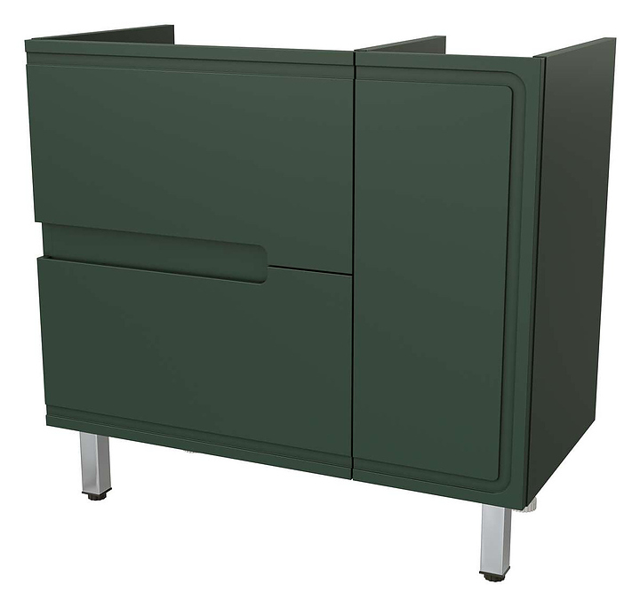Тумба под раковину Taliente Cevia TA-MBC-90PR(L)-grigio verde 89.4х44.7х68.2 см зеленый
