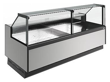 Витрина холодильная Carboma Bavaria 4 GC110 VM 1,25-1 версия 2.0 9006-9005 (без боковин)