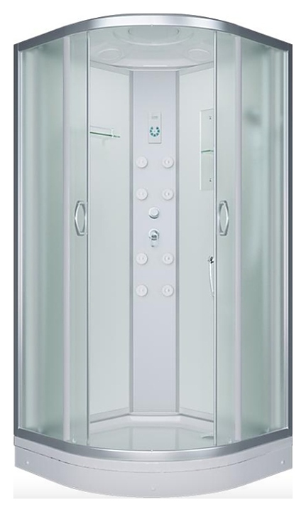 Душевая кабина Erlit ER4510P-C4 100x100x215 см, с гидромассажем спины