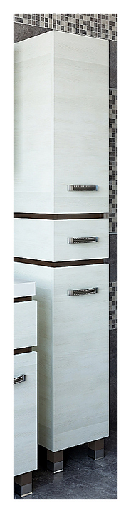 Шкаф-пенал Sanflor Техас левосторонний, венге, северное дерево светлое