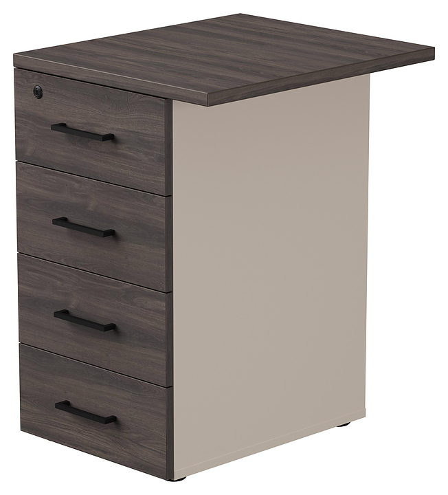 Тумба приставная Everprof EVO 51х60х75,5 см кашемир, дуб Пасадена