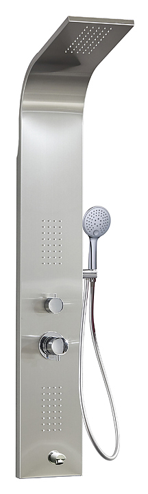 Панель душевая гидромассажная Taliente ТА-G-S02C+s с изливом, хром