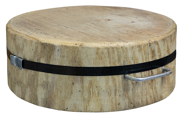 Колода разрубочная Luxstahl 300-600х120-170 мм настольная, дуб, без подставки