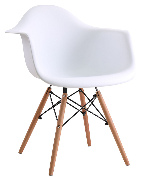 Стул Eames Wood белый