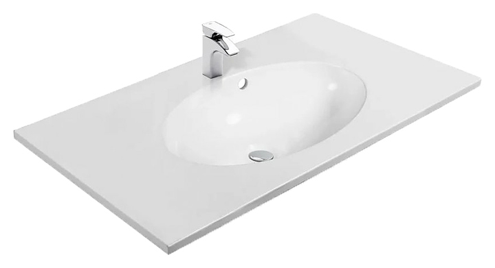 Раковина ЭСТЕТ Вегас 90 ФР-00000780 90х45х14,1 см, литьевой мрамор