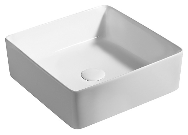 Раковина накладная Azario AZ41120 39х39х13 см, фаянс