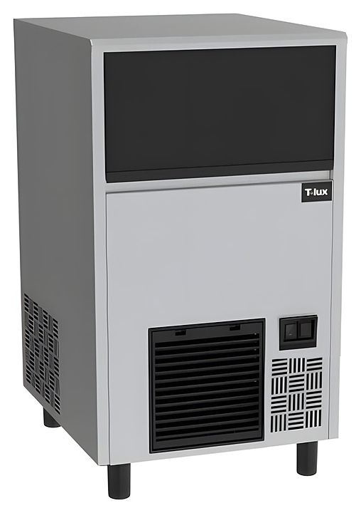 Льдогенератор T-LUX IM 4728CF Кубик Шляпка, с бункером 28 кг